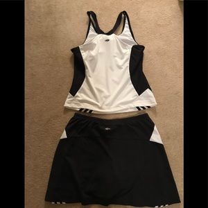 Adidas top/matching Skort